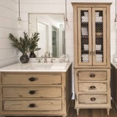 kitchen remodel with light cabinetry and white sink